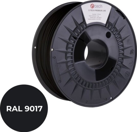 C-Tech C-Tech Trykkstreng (Filament) Premium Line Asa Transport Sort Ral9017 1.75 Mm 1 Kg C-Tech C-Tech Trykkstreng (Filament) Premium Line Asa Transport Sort Ral9017 1.75 Mm 1 Kg