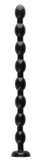 Ass Snake Beaded Dildo Black 48 cm