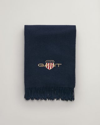 Gant Archive Shield pledd EVENING BLUE 130X180 Gant Archive Shield pledd EVENING BLUE 130X180
