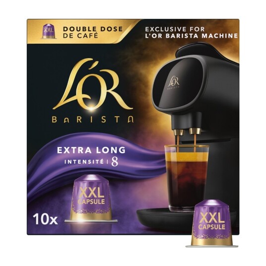 LOr Barista Extra Long intensitet 8 kaffekapsler (10-pk)