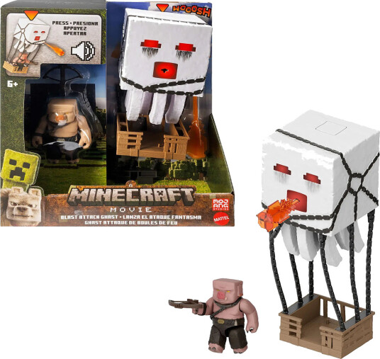 Minecraft Blast Attack Ghast Actionfigur med Lyd og Lys - Multi/Mønstret Minecraft Blast Attack Ghast Actionfigur med Lyd og Lys - Multi/Mønstret