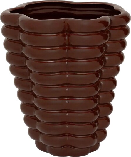 Urban Nature Culture Vase Heka   BROWN   24X24X27.5 cm