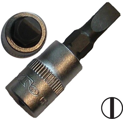 BATO Stifttop kort 1/4" spor 7mm.
