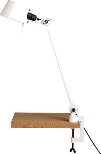 Tonone Bolt Bordlampe En Arm med Klemme Pur Hvit