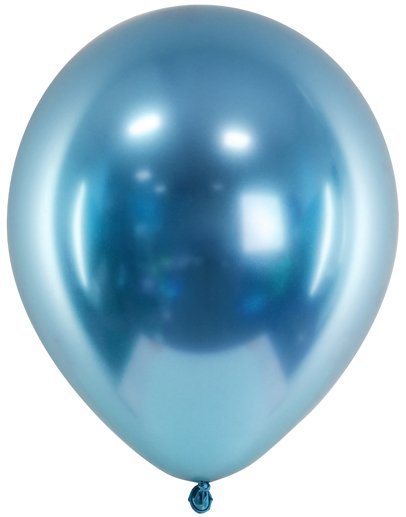 50 stk 30 cm Blå Glossy Mirror Ballonger