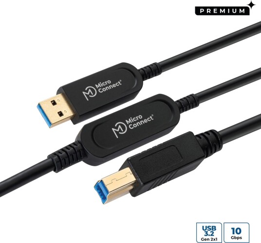 MicroConnect Premium - USB-kabel - USB-type A til USB Type B - 15 m