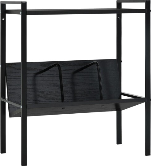 vidaXL Bokhylle 2 lag svart 52x28x59 cm konstruert tre