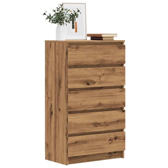 Kommode artisan eik 60x36x103 cm konstruert tre 8721158435224