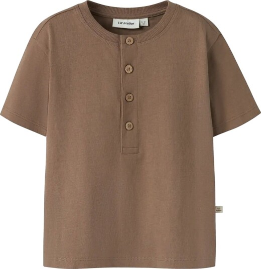 Lil"Atelier Nmmdolan Len Ss Loose Top Lil Brown 104 Lil"Atelier Nmmdolan Len Ss Loose Top Lil Brown 104
