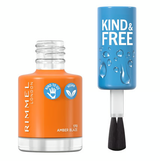 Rimmel London Kind & Free Clean Cosmetics Nail Polish 170 Amber B Rimmel London Kind & Free Clean Cosmetics Nail Polish 170 Amber B