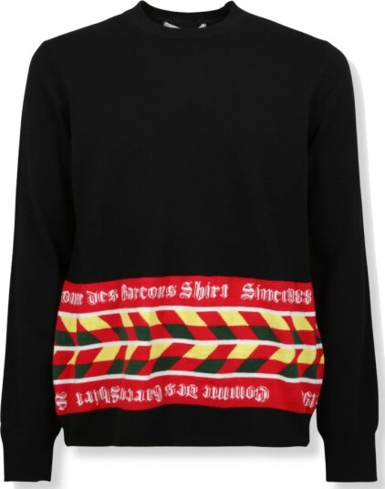 Comme des Garçons Herre Strikkevarer Svart L,