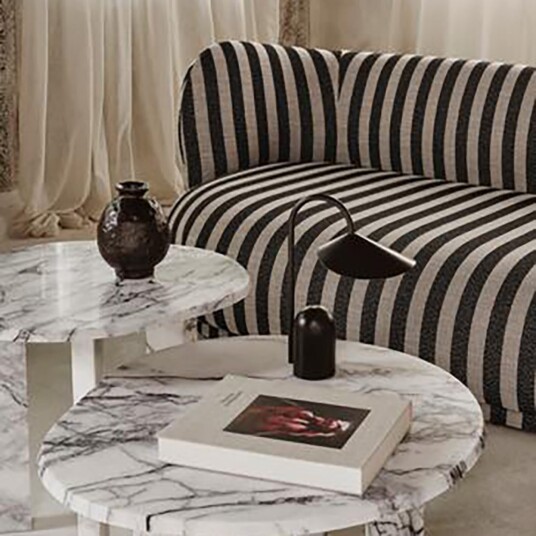 Ferm Living Taula Sofabord White/Charcoal Ferm Living Taula Sofabord White/Charcoal