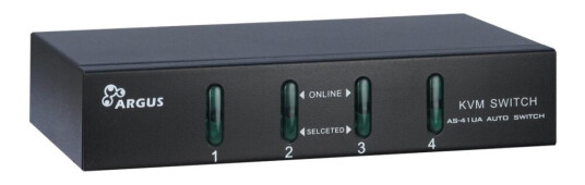 Argus Kvm-As-41Ua - Kvm / Lydsvitsj - 4 X Kvm/Lyd - Stasjonær Argus Kvm-As-41Ua - Kvm / Lydsvitsj - 4 X Kvm/Lyd - Stasjonær