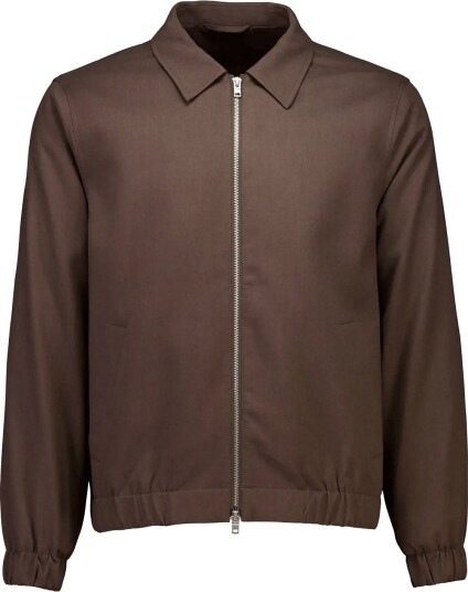 Lindbergh Lt Brushed Zip Jacket   BROWN MEL   S