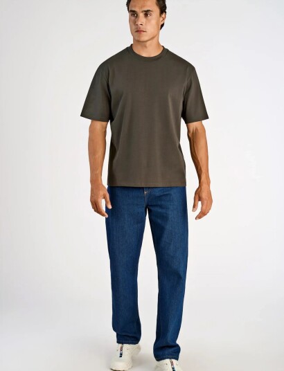 Lindbergh O Neck Tee Oversize S/S Grey S Lindbergh O Neck Tee Oversize S/S Grey S