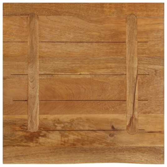  Bordplate med naturlig kant 60x60x2,5 cm heltre mango 370546