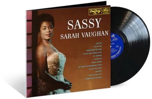 Sarah Vaughan Sassy verve Acoustic Sounds Series LP/Vinyl Sarah Vaughan Sassy verve Acoustic Sounds Series LP/Vinyl