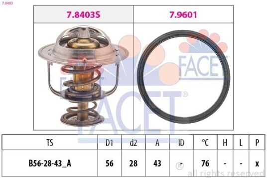 Termostat FACET 7.8403 Termostat FACET 7.8403