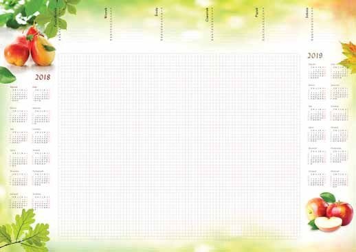 Biuwar Kalender A2 Med Stripe, Pærer (T-1-A2-3) Biuwar Kalender A2 Med Stripe, Pærer (T-1-A2-3)