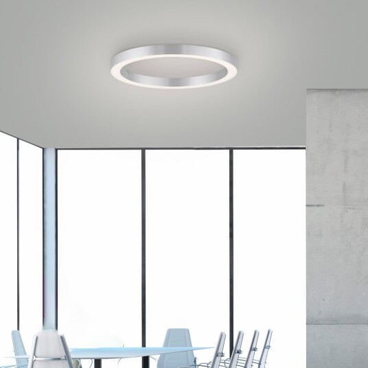 Taklampe PURE PURE Lines Round dimmbar Grå Stue Metall Moderne 3.9 Grå