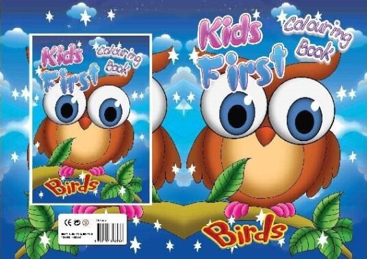 Malebok A4 Kids First Birds 16 Sider |