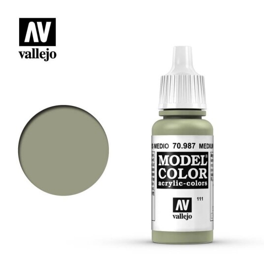 Vallejo 70.987 Medium Grey 17 ml Modellfarge til Modellbygging