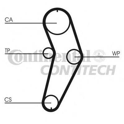 Vannpumpe + tannremmsett CONTITECH CT709WP1 Vannpumpe + tannremmsett CONTITECH CT709WP1