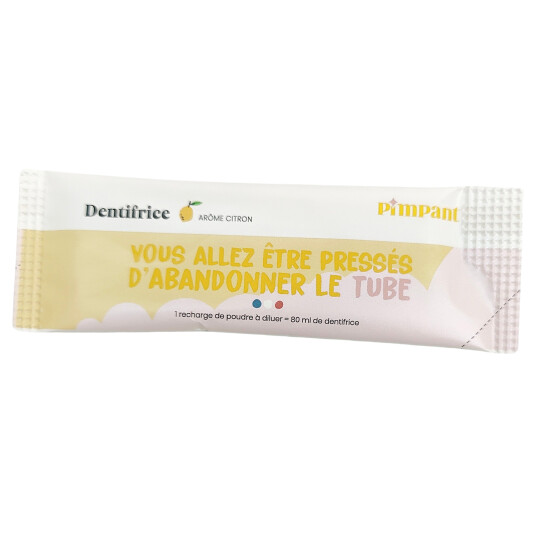 Naturlig tannkrem Pimpant LEMON Refill 8 gr. Naturlig tannkrem Pimpant LEMON Refill 8 gr.