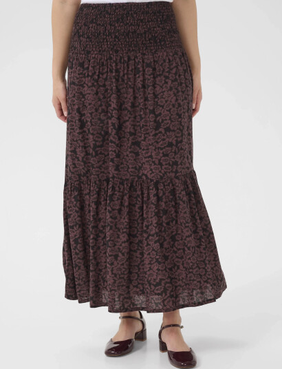 Kaffe Kabeathe Skirt - Brown - M/L