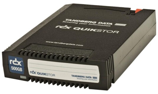 Tandberg RDX QuikStor 500GB Harddisk Kassett med Hurtig Tilgang Tandberg RDX QuikStor 500GB Harddisk Kassett med Hurtig Tilgang