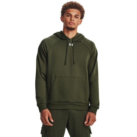 Under Armour Men's UA Rival Fleece Hoodie Green Marine Od Green XL Under Armour Men's UA Rival Fleece Hoodie Green Marine Od Green XL