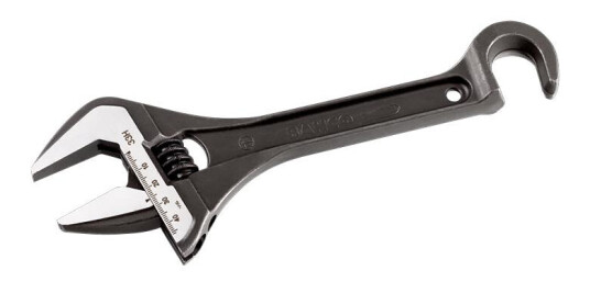 Bahco 33 H Skiftenøkkel med krok, 254,5 mm, Håndverktøy Bahco 33 H Skiftenøkkel med krok, 254,5 mm, Håndverktøy