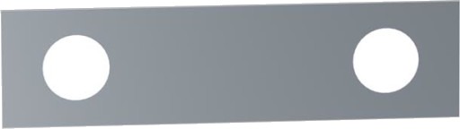 Vola Plate 002L, 2 Hull, Rustfritt Stål