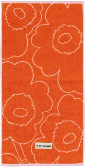 Marimekko Piirto Unikko håndkle 50x100 cm Burnt orange-pink