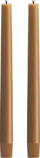 UYUNI Lighting Led Taper Candle Wild Honey Smooth 2 Pack 2,3X25 Cm Brown H25CM