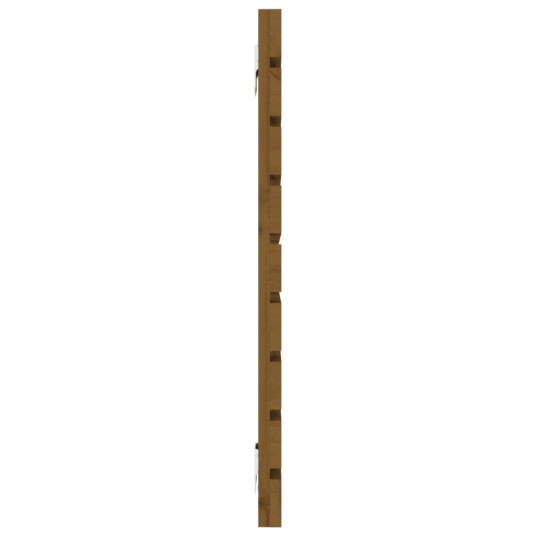 vidaXL Veggmontert hodegavl honningbrun 156x3x63 cm heltre furu