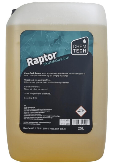 RAPTOR SKUMFORVASK 25 LTR