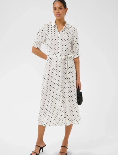 Kaffe Kadolly Dress - White - 40