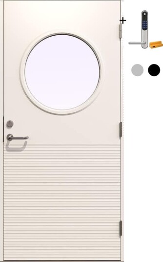 Ytterdør Gilje Atlas med Yale Doorman Classic Home Ytterdør Gilje Atlas med Yale Doorman Classic Home