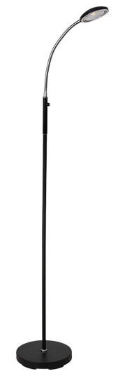 ALFREDO 1 Gulvlampe med dimmer – Svart design 5W LED 400 lm H 135 cm