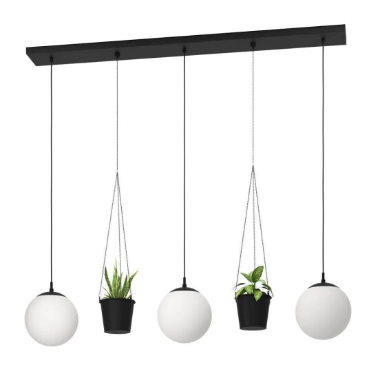 RONDO 3 Pendellampe med 3 Lys & Planteoppheng