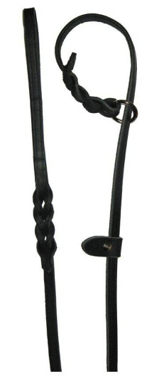 Alac Lær Utstillingskobbel 1cm x 180cm - Svart for Retriever