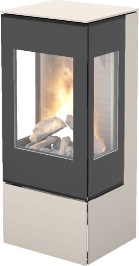 Rais Nexo 100 sand gasspeis med sideglass og glassdør
