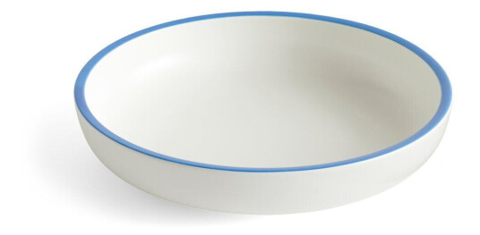 HAY Sobremesa serveringsskål L Ø 25 cm Hvit-blå