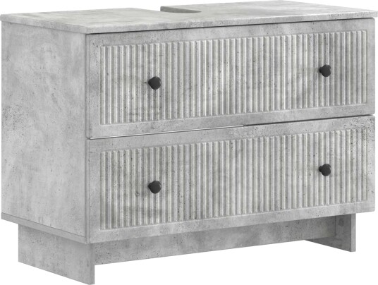 vidaXL Baderomsvaskeskap EDE Betonggrå 82 x 41 x 59 cm Konstruert tre