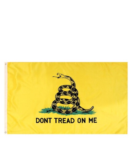 Rothco flagg 'Don't Tread On Me' Large Gul Rothco flagg 'Don't Tread On Me' Large Gul