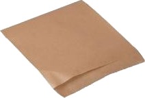 Burgerlomme L12xb12cm Lille Kraft Papir/Pe 40Gr Brun Fra 107541 2 140X135mm,1000 Stk/Krt