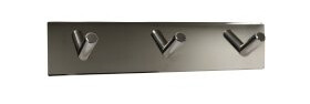 Home>it® selvklæbende knagerække med 3 kroge 20 x 4 cm spejlblank