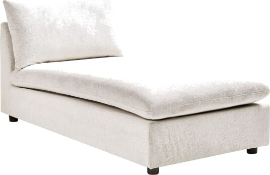 Schäslong Beliani Vizille Beige White Hvit