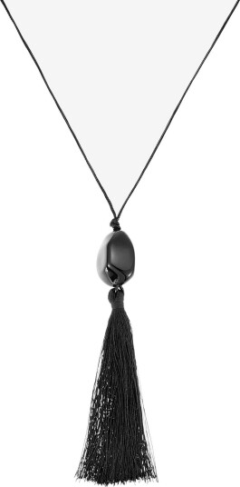 By Jolima Lucie Tassle Necklace BLACK One Size